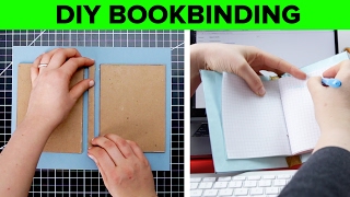 DIY Hard Cover Bookbinding [upl. by Ayotahs606]