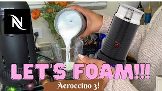 How To Foam Milk With Aeroccino 3 Make Coffee With Foam Tips amp Tricks  Easy Foamed Latte Recipe [upl. by Ydnem]