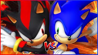 SONIC VS SHADOW IN A MUGEN FIGHT [upl. by Haianeb]