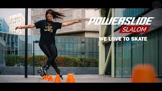 Best of SLALOM inline skating  Powerslide Freestyle 🔺🔺🔺 [upl. by Sairu]