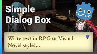 RPG or Visual Novel dialog box for Godot 3 [upl. by Pavia]