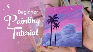 Acrylic Painting Tutorial  For Beginners [upl. by Pepper440]