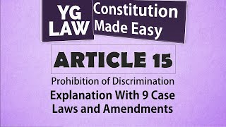 Article 15  Constitution of India [upl. by Wolfie]