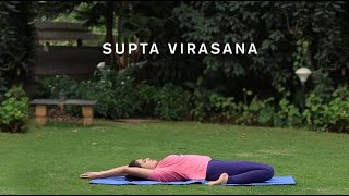 How to do Supta Virasana  Reclining Hero Pose [upl. by Airrat469]