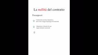 Nullità e annullamento del contratto [upl. by Fitzsimmons]