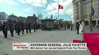 Vice Regal Salute  Throne Speech Canada 2020 [upl. by Nurat]