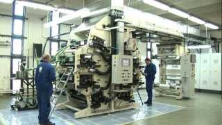 Flexo printing press APS [upl. by Ahsatsan]