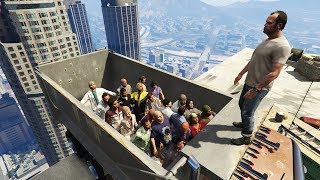 GTA 5 Epic Ragdolls Group Special [upl. by Kaete]