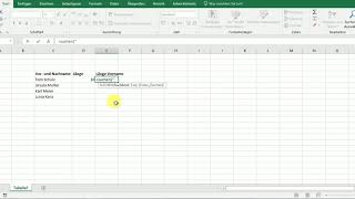 Vor und Nachnamen in Excel trennen [upl. by Macswan]
