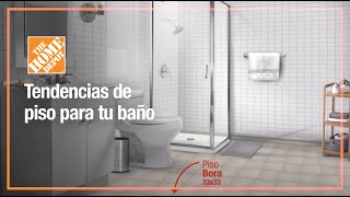 Ideas para el piso de tu baño  Pisos  The Home Depot [upl. by Esilanna600]