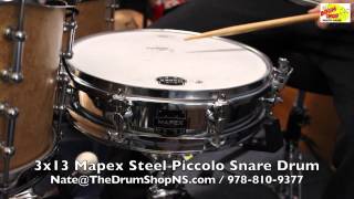 Mapex Steel Piccolo Snare Drum 3x13  The Drum Shop North Shore [upl. by Neeneg]