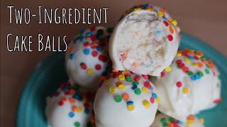 Recipe  Easy TwoIngredient Cake Balls [upl. by Enomyar]