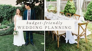 MINIMAL  BudgetFriendly Wedding Planning  How Much Our Backyard Wedding Cost [upl. by Ahseim]