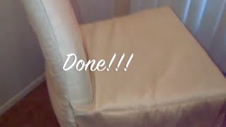 DIY Chair Cover SimpleQuick and Easy  MATV [upl. by Anohsal]