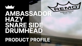 Ambassador Hazy Snare Side Drumhead  Remo [upl. by Nea]