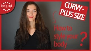 How to style a curvy body shape Plus Size body  Justine Leconte [upl. by Bryan]