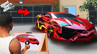 Franklin Search A Most Powerful And Strongest Car Using Magical Painting In Gta V [upl. by Durrell834]