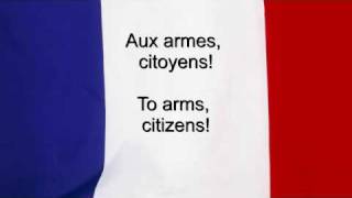 quotLa Marseillaisequot  France National anthem French amp English lyrics [upl. by Eeliak909]