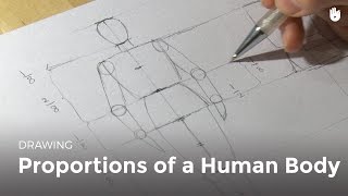 Learn how to draw easily Learn the human body proportions [upl. by Gnap]