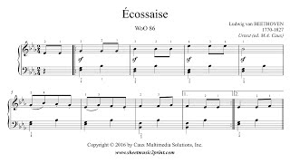 Beethoven  Écossaise in E flat Major WoO 86 [upl. by Trauts]