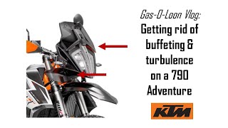 790 Adventure R  How to get rid of buffeting and turbulence at zero cost [upl. by Fawn]