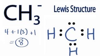 How to Draw the Lewis Structure for CH3 Methyl anion [upl. by Otaner]