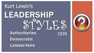 Leadership Styles [upl. by Sheya]