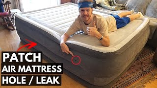 How To Find amp FIX Hole in Leaky Air Mattress Jonny DIY [upl. by Wilterdink956]