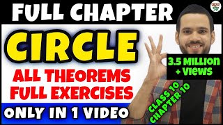 Circle  Circle Class 10  CBSE Class 10 Maths Chapter 10 Circle ConceptExerciseQuestionsFormula [upl. by Silirama652]