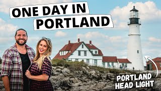 Maine One Day in Portland ME  Travel Vlog  Lobster Portland Head Light Sunset Cruise amp MORE [upl. by Harwin145]