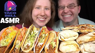 ASMR TACO BELL FEAST MUKBANG Collab With ASMR Cravings EATING SOUNDS [upl. by Hahnke]