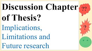 How to Write Discussion Chapter of Thesis Research [upl. by Ylil]