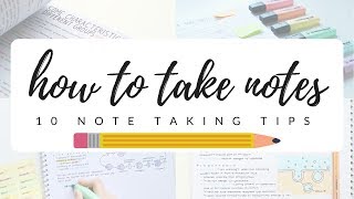 How to take efficient and neat notes  10 note taking tips  studytee [upl. by Nosila]