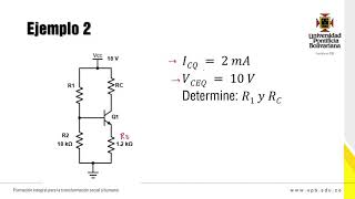 Criterios de diseño  Circuitos de polarización BJT [upl. by Alleiram866]
