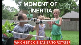 Demonstrating the Moment of Inertia [upl. by Ardnaik864]