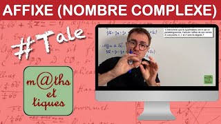 Utiliser une affixe nombres complexes en géométrie  Terminale  Maths expertes [upl. by Airotciv]