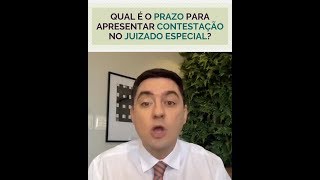 Qual é o prazo para apresentar CONTESTAÇÃO no Juizado Especial [upl. by Robet40]