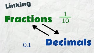 Linking Fractions and Decimals  Maths  EasyTeaching [upl. by Hteboj810]