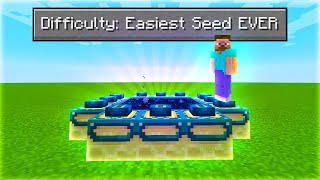 I Found The Easiest Seed In Minecraft [upl. by Meehar634]