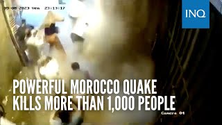 Powerful Morocco quake kills more than 1000 people [upl. by Leinod603]