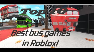 TOP 10 BEST BUS GAMES IN ROBLOX [upl. by Essirahc150]