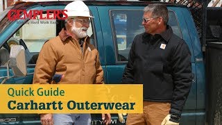 Quick Guide for Selecting the Best Carhartt Outerwear  Workwear Tips from Gemplers [upl. by Ennovart]