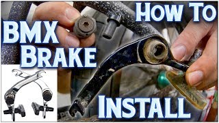 How To Install  Put On BMX Brakes [upl. by Hterag]