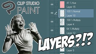 How to use layers in Clip Studio Paint  Tips and Tutorial [upl. by Bhayani945]