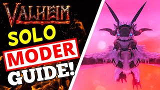 Valheim  How To Solo Moder  EASY Moder Boss Guide [upl. by Aracal]