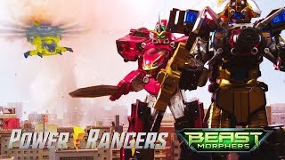 All Megazord Battles in Power Rangers Beast Morphers Episodes 1222  Power Rangers Official [upl. by Acalia]