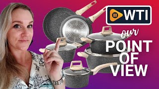 CAROTE Nonstick Granite Cookware Sets  Our Point Of View [upl. by Aitas]