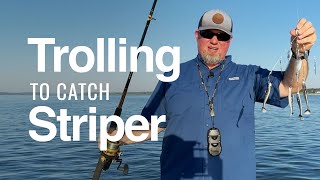 Trolling an Umbrella Rig for Striped Bass [upl. by Anilec]