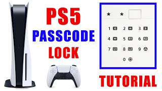 PS5 Passcode Lock  How to Set Playstation 5 Password Pin Lock for User Accounts [upl. by Inalawi]