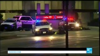 ÉtatsUnis  au moins 5 policiers tués par des snipers lors dune manifestation à Dallas [upl. by Razatlab257]